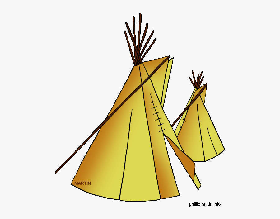 Free Native American Clip Art By Phillip Martin, Far - Early Civilization Housing Clipart, Transparent Clipart