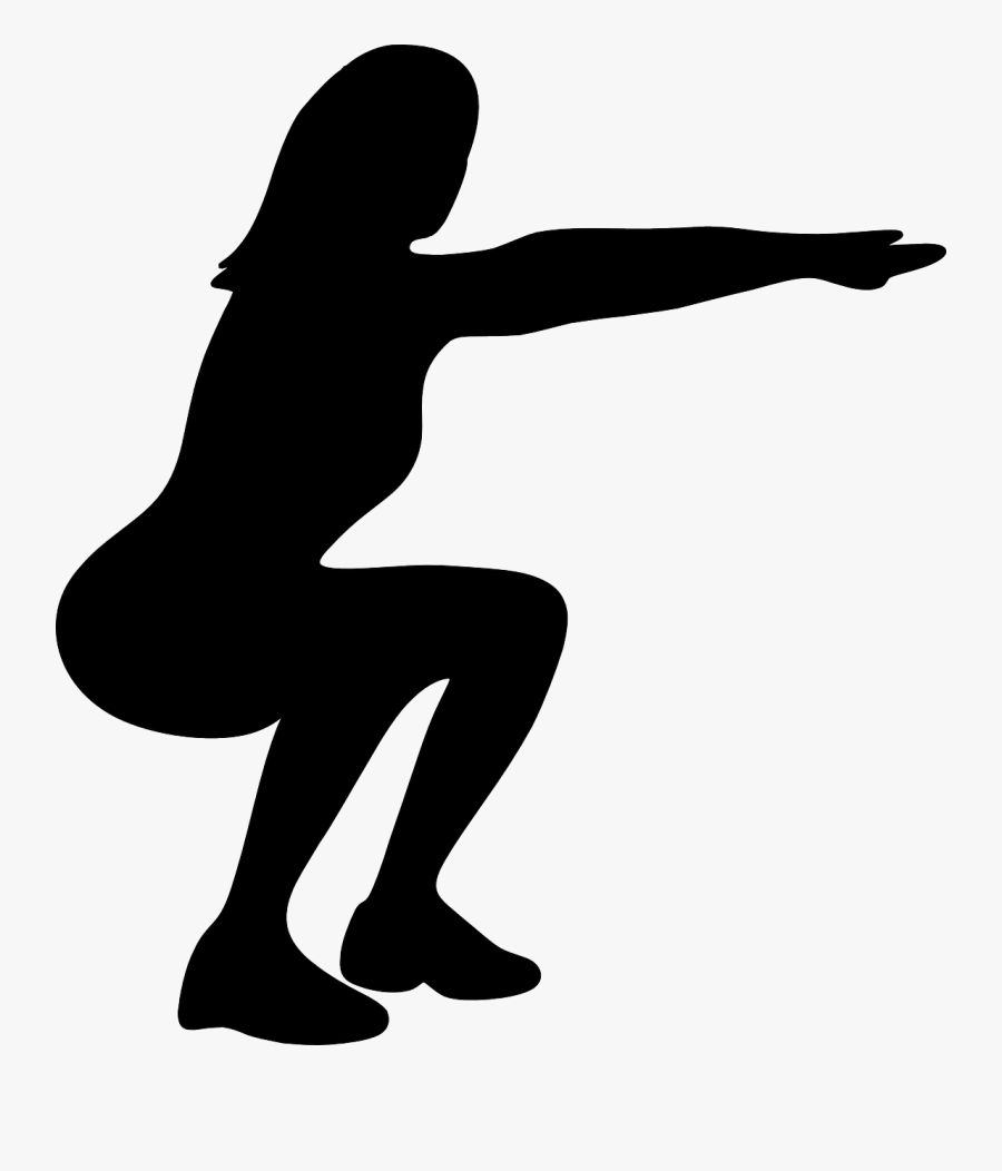 Squat Exercise Physical Fitness Clip Art Dumbbell - Transparent Squat Png, Transparent Clipart