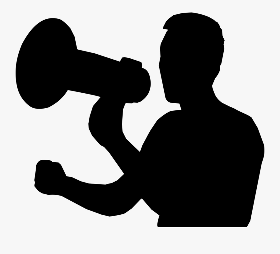 Puerto Rico Clipart Case Presentation - Man With Megaphone Vector, Transparent Clipart