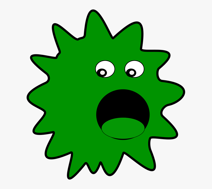 Bacteria Clipart Green Bacteria - Virus Clip Art, Transparent Clipart