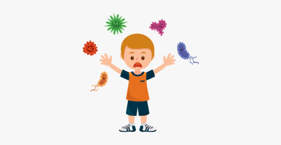 Washing Hands Get Away Bacteria Clipart The Arts Image - Bacteria Hand Washing Cartoon, Transparent Clipart