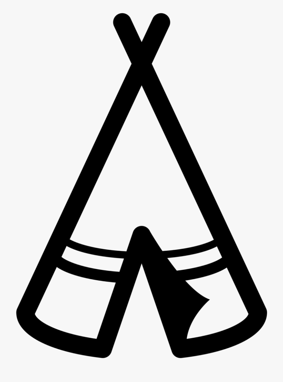 Clipart Tent Tee Pee - Tipi Clip Art Black And White, Transparent Clipart