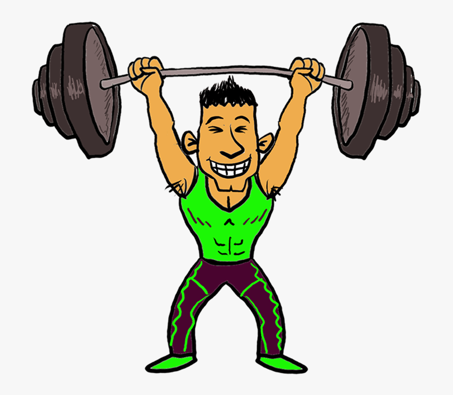 Cartoon Lifting Weights Png, Transparent Clipart