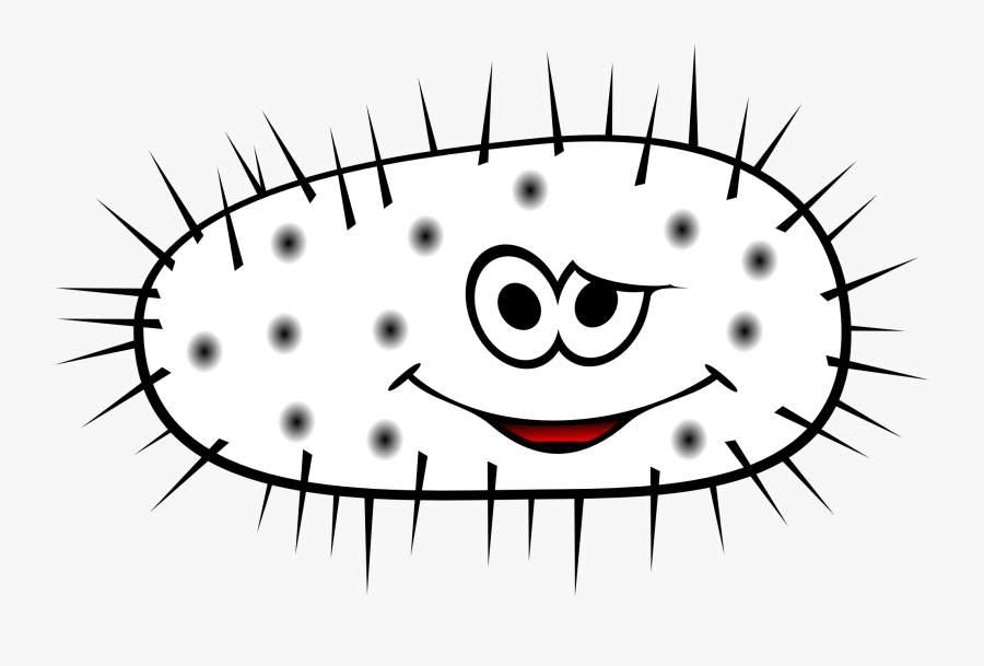 Bacteria Clipart Black And White - Transparent Background Germ Clipart, Transparent Clipart