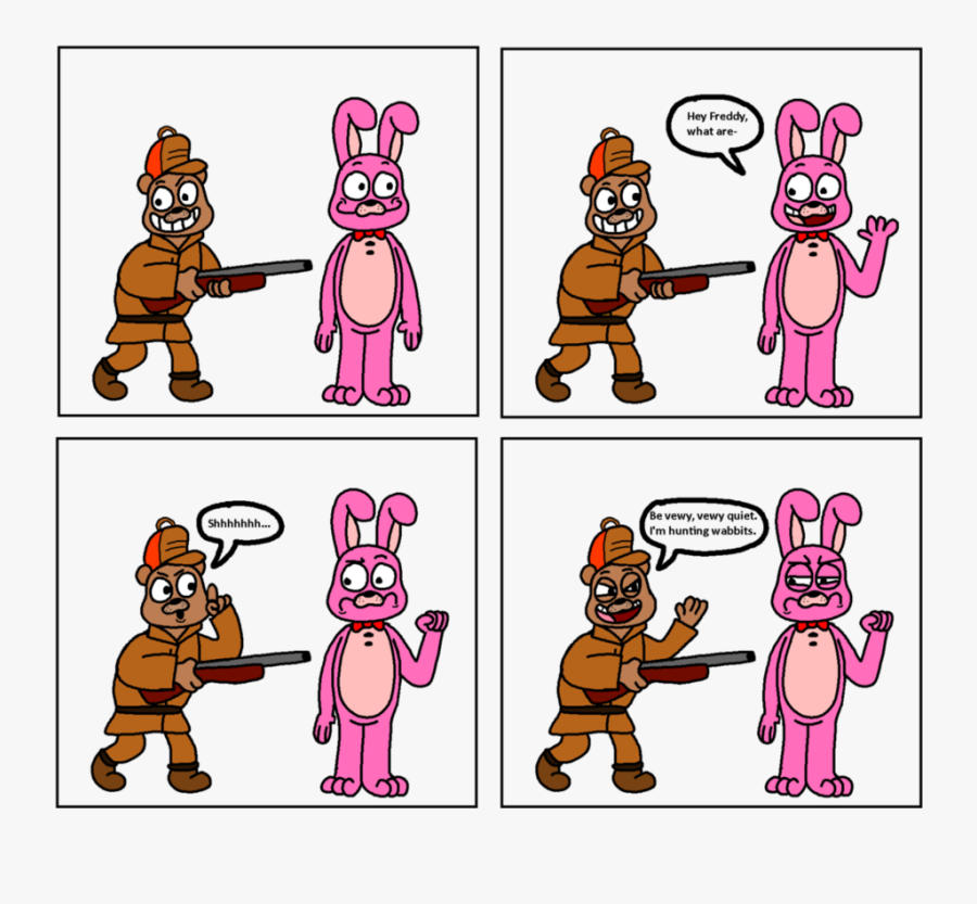 Shhh Clipart Quiet Child - Shh Be Very Very Quiet Im Hunting Wabbits, Transparent Clipart