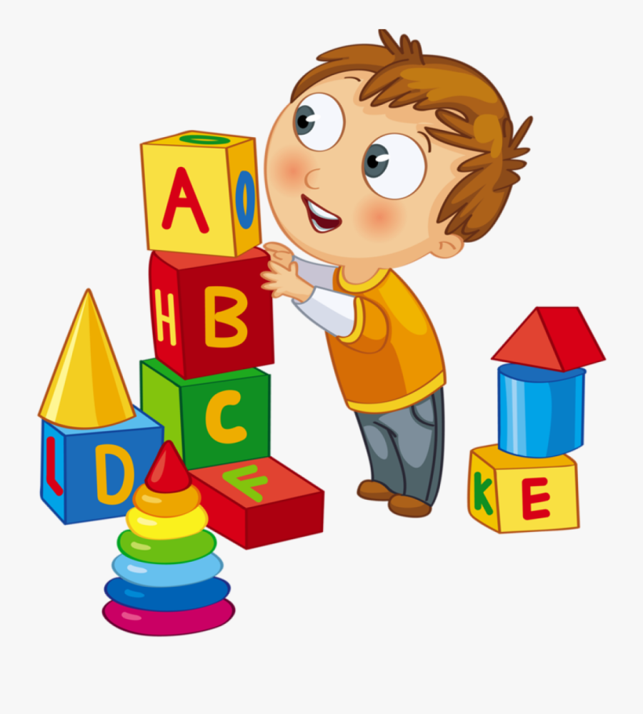 Blocks Clipart Todler - Kid Playing Clipart, Transparent Clipart