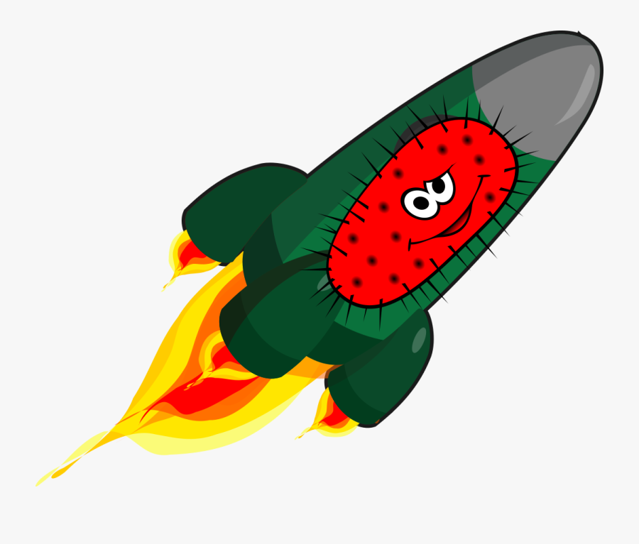 Bugs Clipart Bacteria - Rocket Bacteria, Transparent Clipart