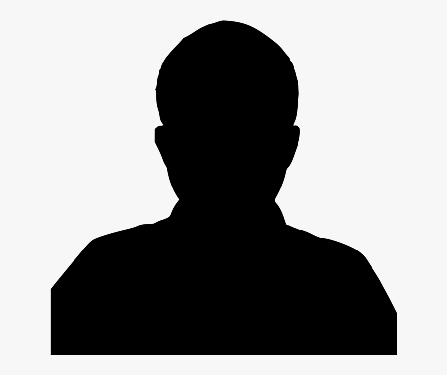 Standing,head,silhouette - Man Silhouette, Transparent Clipart
