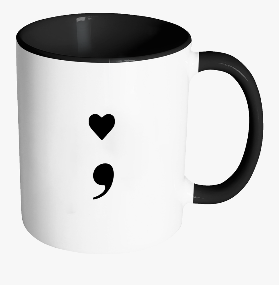 Heart Semicolon Accent Mug - Might Look Like Im Doing Nothing But, Transparent Clipart
