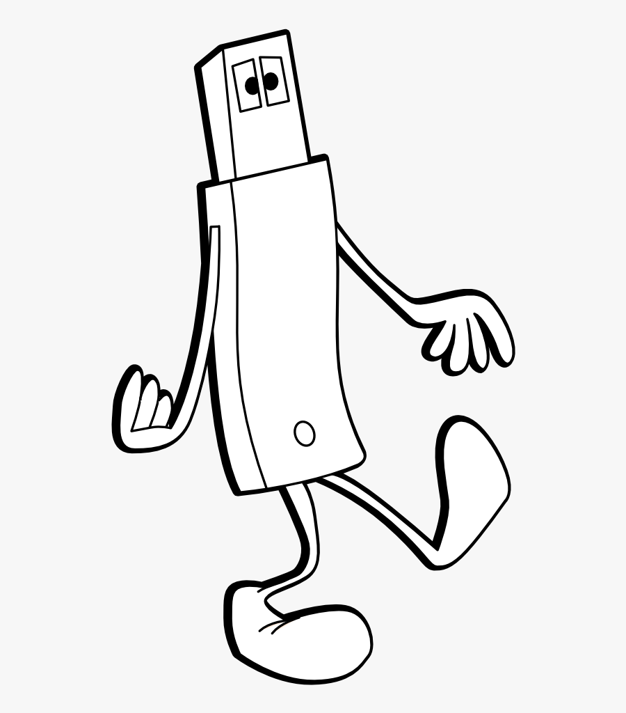 Cartoon Usb Transparent Png, Transparent Clipart