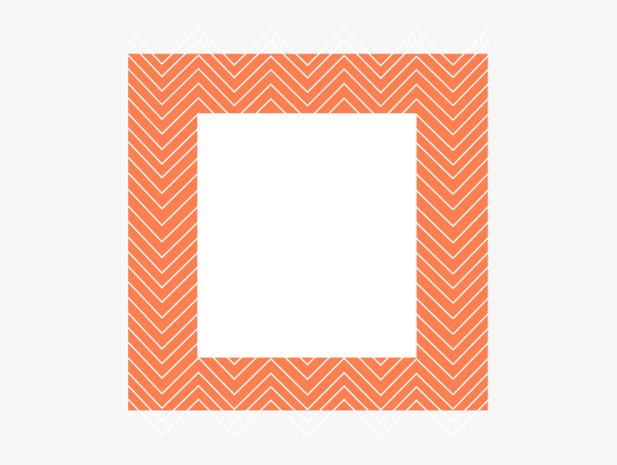 Chevron Clipart Boarder - Border Chevron Frame Transparent Background, Transparent Clipart