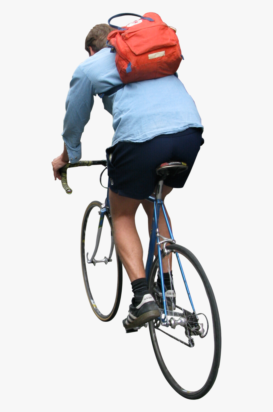 Person On Bike Png, Transparent Clipart