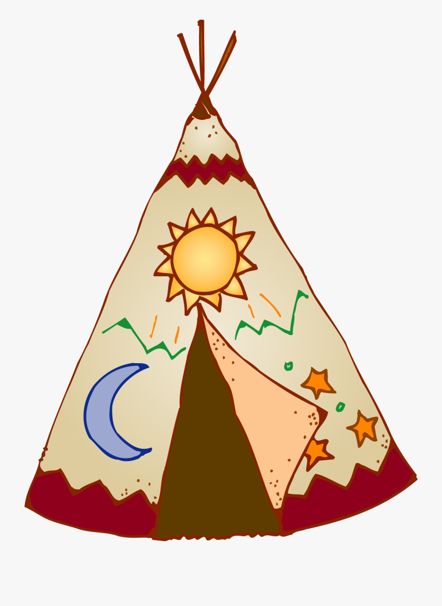 Transparent Tent Clip Art - Native American Teepee Clipart, Transparent Clipart