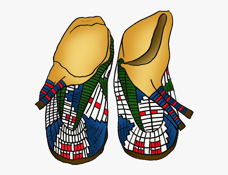 Native Americans Arts & Crafts - Moccasins Native American Clipart, Transparent Clipart