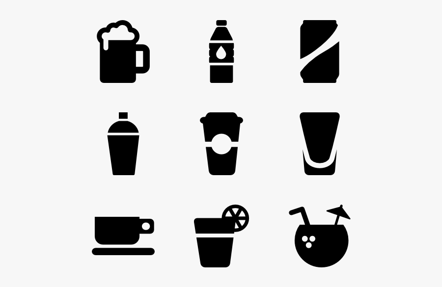 Drinks - Drink Icon Vector Png, Transparent Clipart
