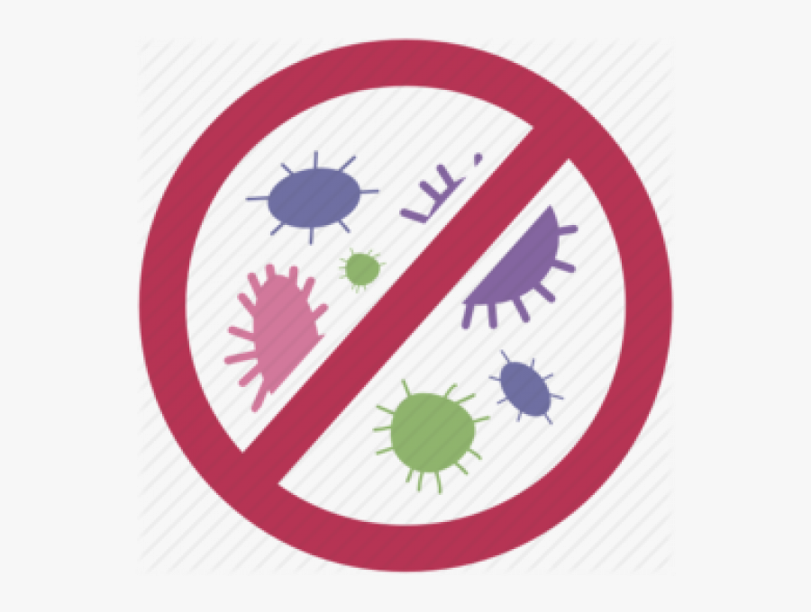 Anti Bacteria Clipart Free Png Images Transparent - Red Circle With Slash Png, Transparent Clipart