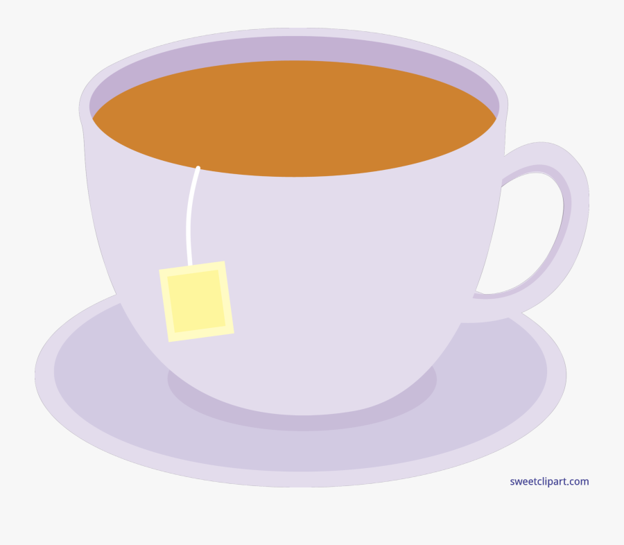 Cup Of Tea On Dish 1 Clip Art - Tea Clipart, Transparent Clipart