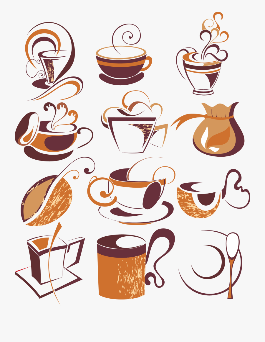 Turkish Coffee Cappuccino Cafe Coffee Cup - Coffee Vector Line Arts, Transparent Clipart