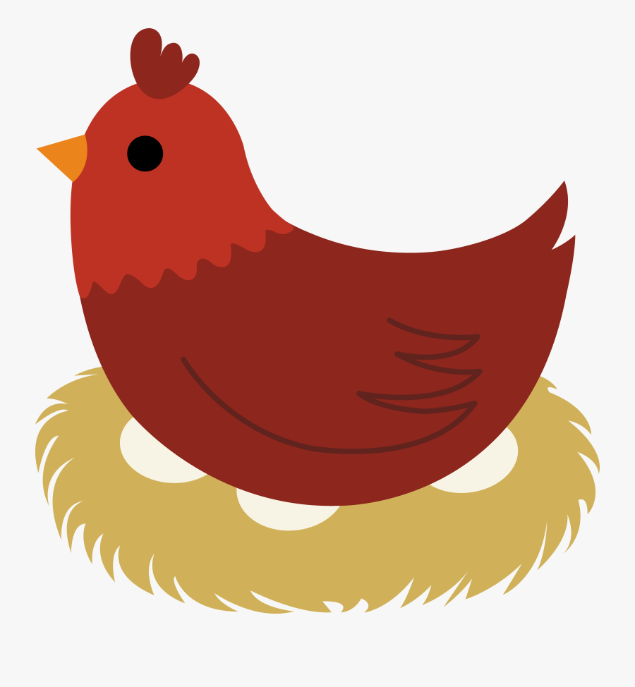 Hen On Nest Clipart - Clipart Little Red Hen, Transparent Clipart