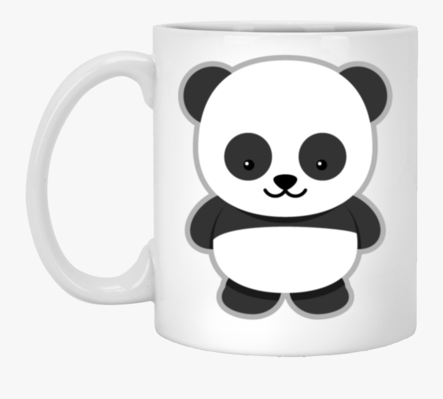 Mugs Clipart Animated - Easy Drawing Cartoon Panda, Transparent Clipart