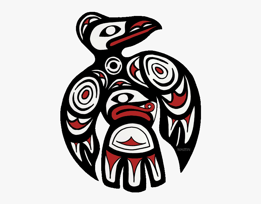 Pacific Northwest Raven Art - Native American Totem Animals, Transparent Clipart
