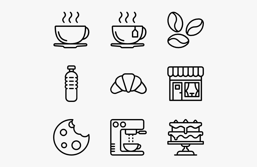 Coffee Cup Icon Vector - Design Vector Icon, Transparent Clipart