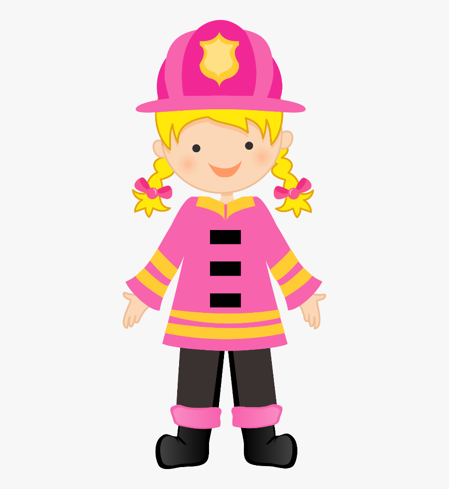 Bombeiros E - Bombeiro Rosa Png, Transparent Clipart