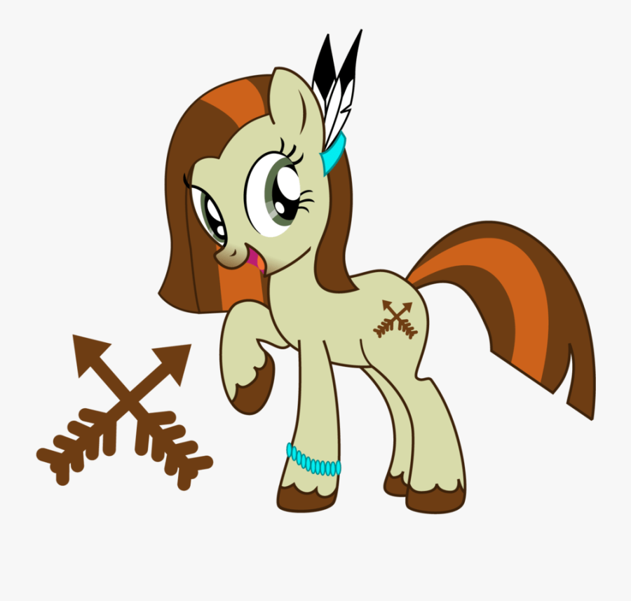 Native American Pony Art - Native American My Little Pony, Transparent Clipart