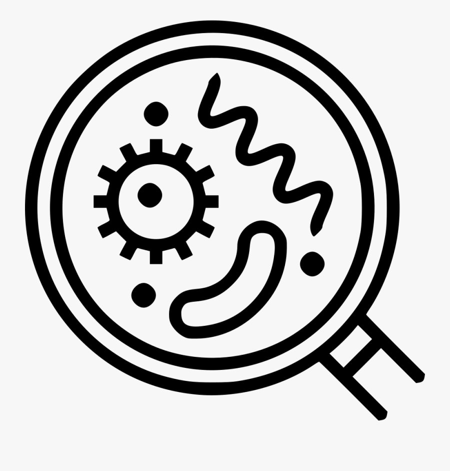 Bacteria And Viruses Comments - Gear Black And White Png, Transparent Clipart