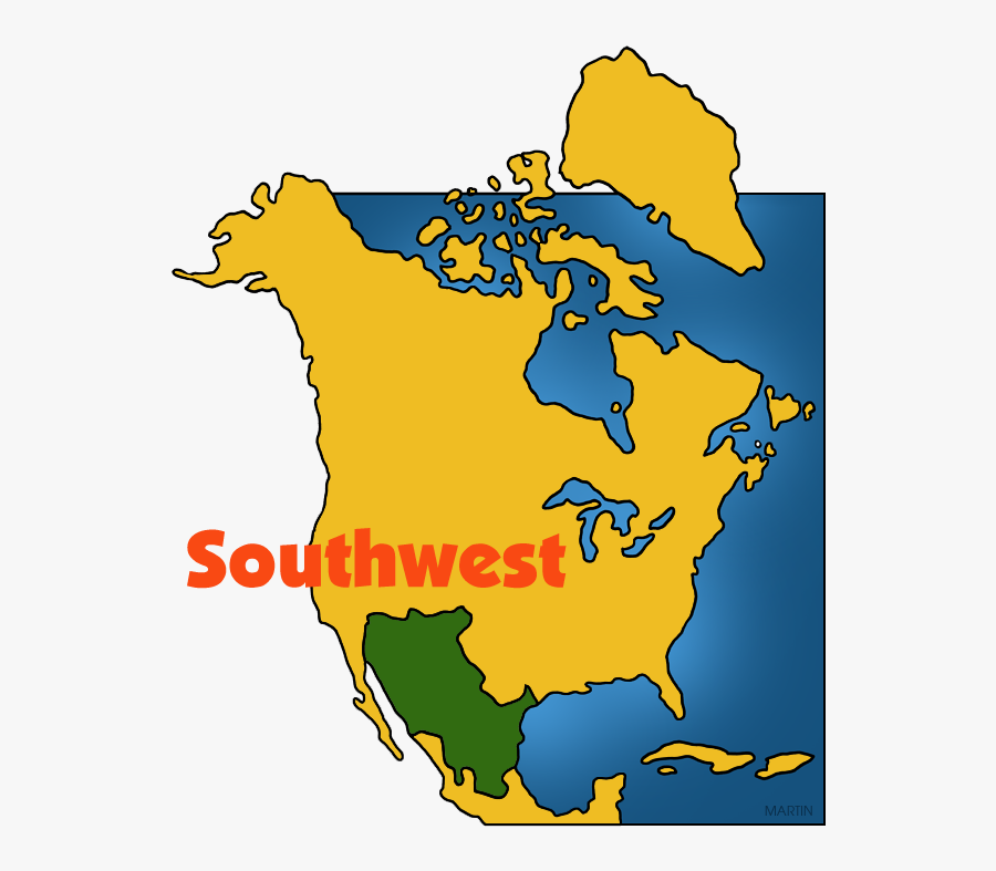 Free Native Americans Clip Art By Phillip Martin, Southwest - Southwest Native Americans Map, Transparent Clipart