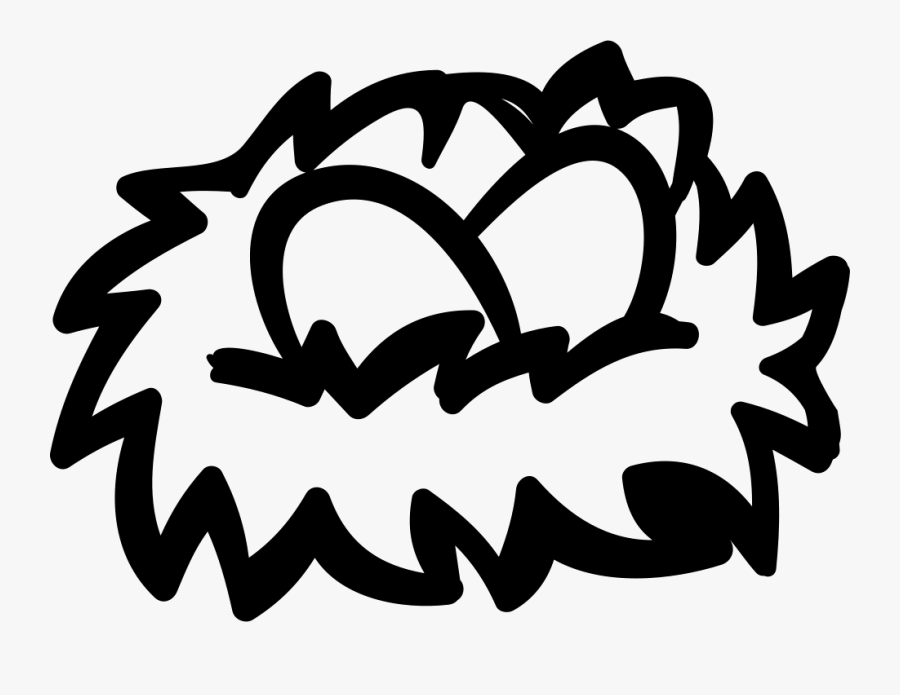 Birds Eggs On A - Nest Svg, Transparent Clipart