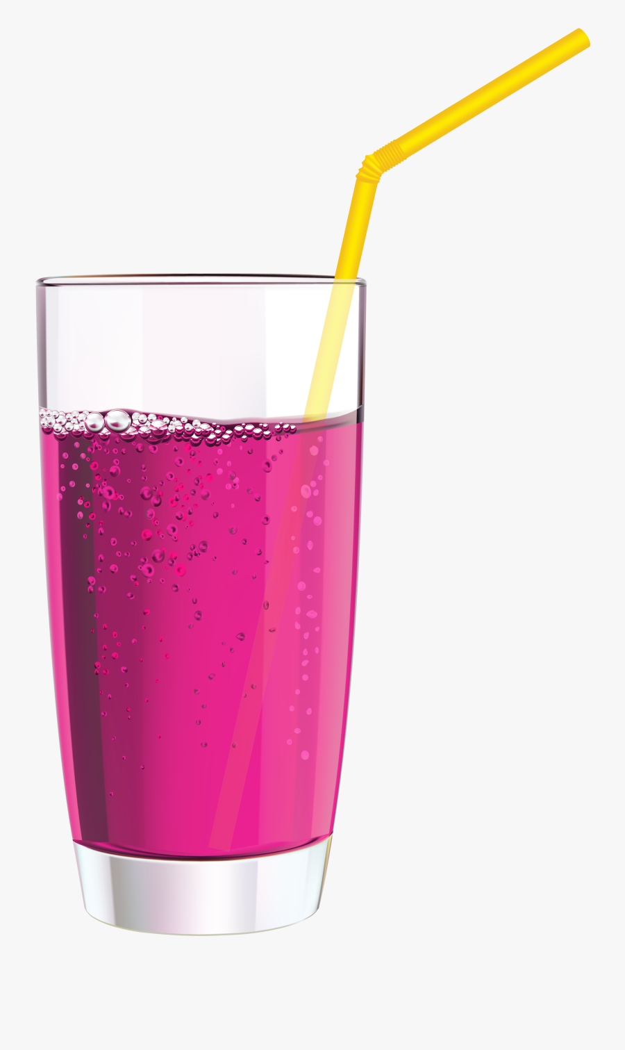Pink Drink Png Clipart - Drink With Straw Png, Transparent Clipart