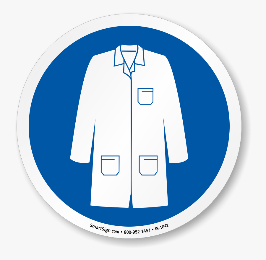 Wear Labcoat Symbol Sign - Lab Coat Safety Symbol , Free Transparent Clipar...