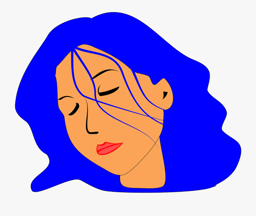 Native American Girl Clip Art Download - Sleeping Girl Head Clipart, Transparent Clipart
