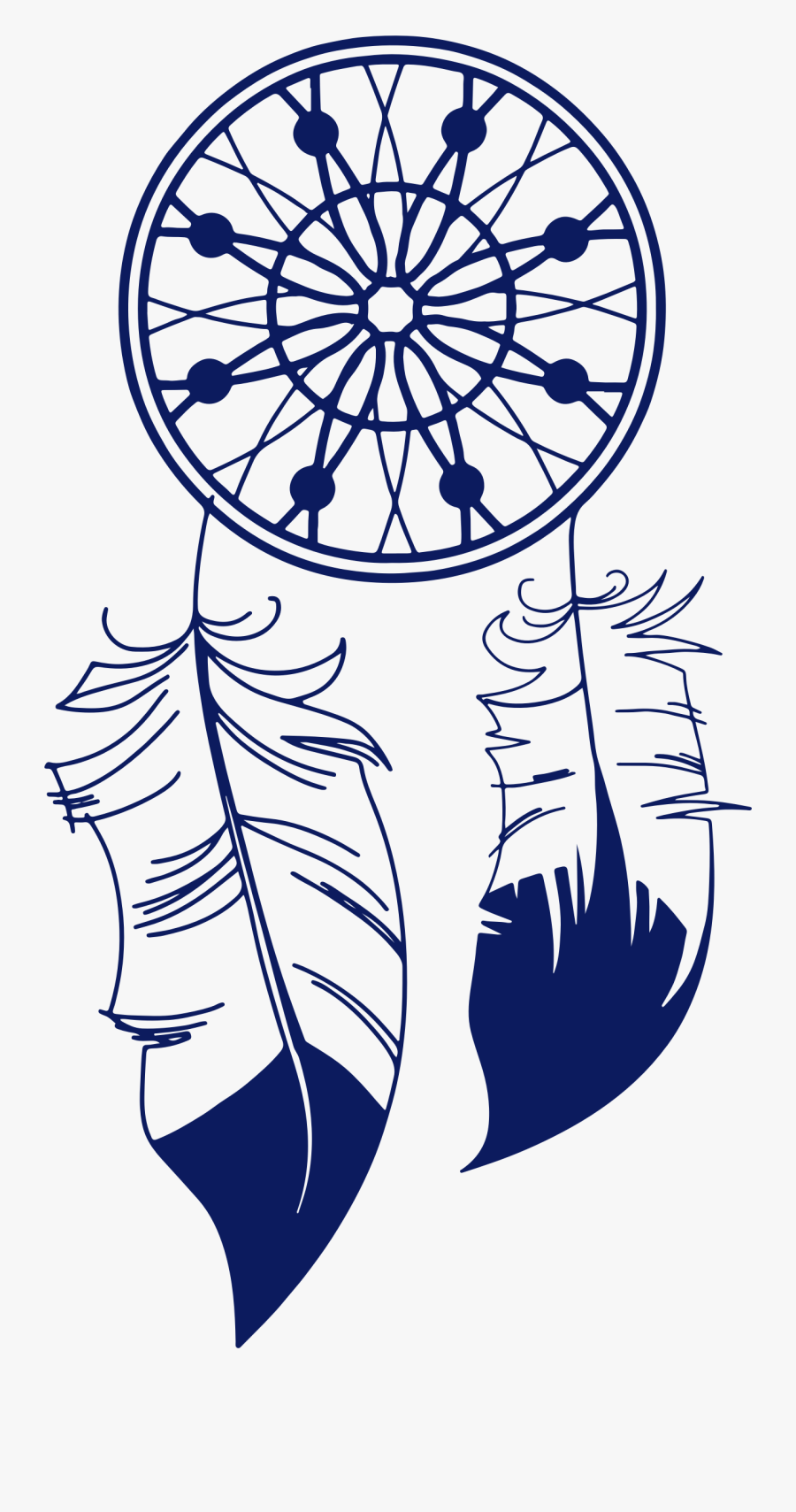 Native American Woman Quote - Blue Dream Catcher Clipart, Transparent Clipart