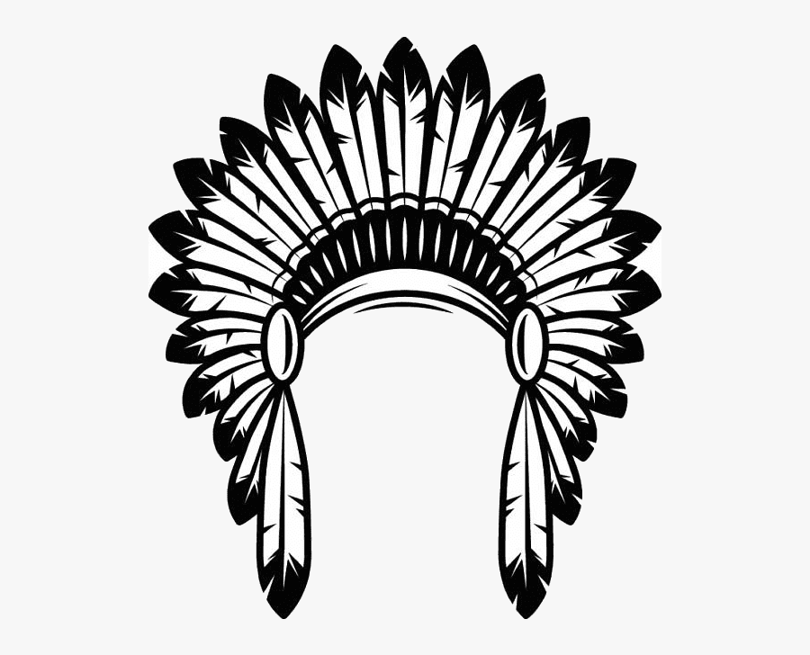 American Indians, Clip Art, Illustrations - Native American Headdress Png, Transparent Clipart