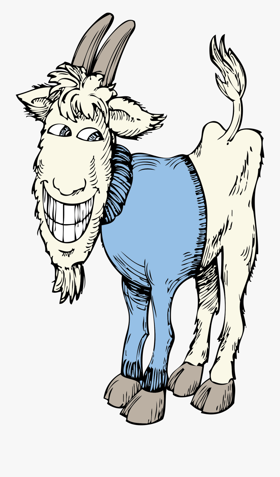Goat Clipart Transparent - Goat In A Coat Clipart, Transparent Clipart