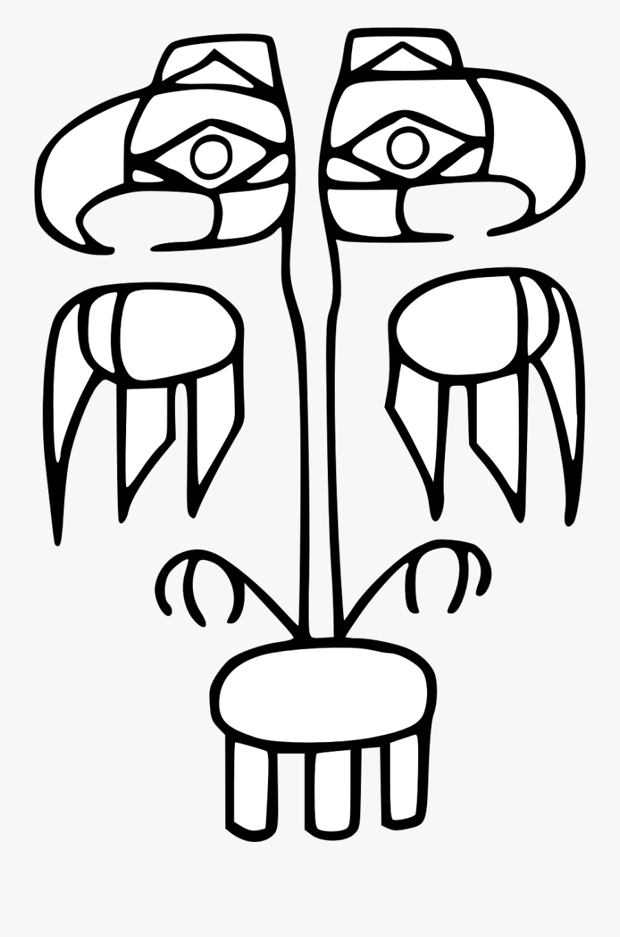 Haida Indian Tattoo - Symbol Enneagram Logo, Transparent Clipart
