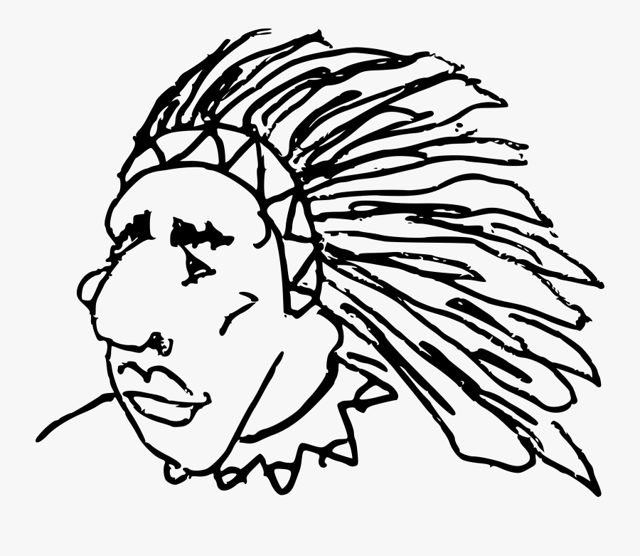 Big Image - Omalovánky Indián, Transparent Clipart