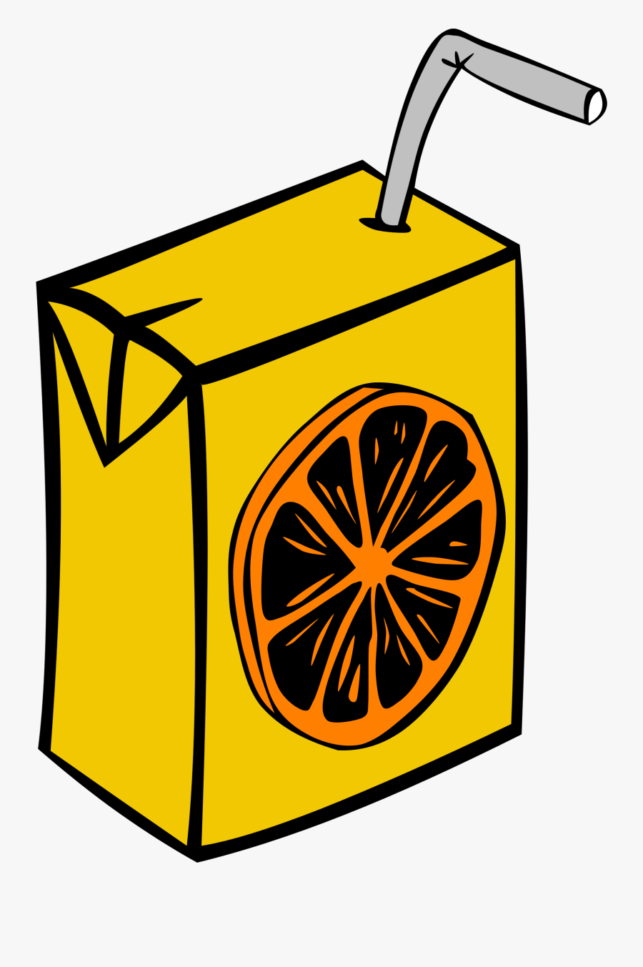 Drinks Clipart Fast Food - Orange Juice Box Clipart, Transparent Clipart