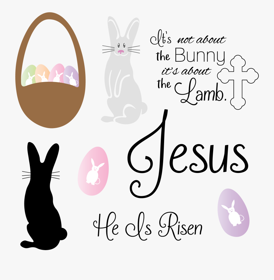 Happy Easter Clipart He Is Risen - Free Easter Svg Cut Files, Transparent Clipart