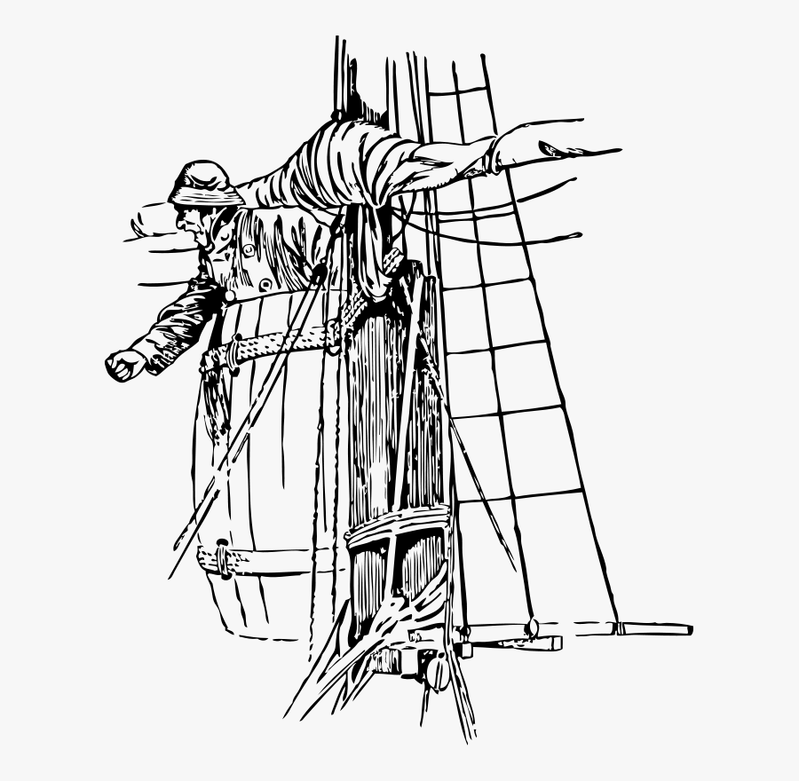 In The Crow& - Sailor In Crows Nest, Transparent Clipart