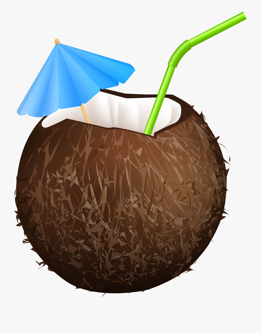 Summer Coconut Drink Png Clip Art Image - Transparent Coconut Drink Png, Transparent Clipart