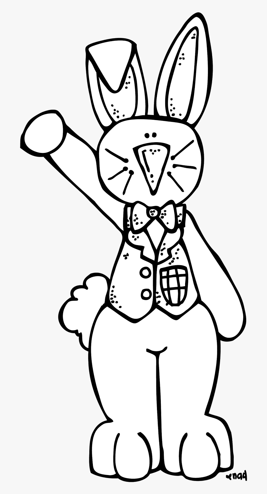 Transparent Happy Easter Clipart Black And White - Melonheadz Easter Clipart, Transparent Clipart