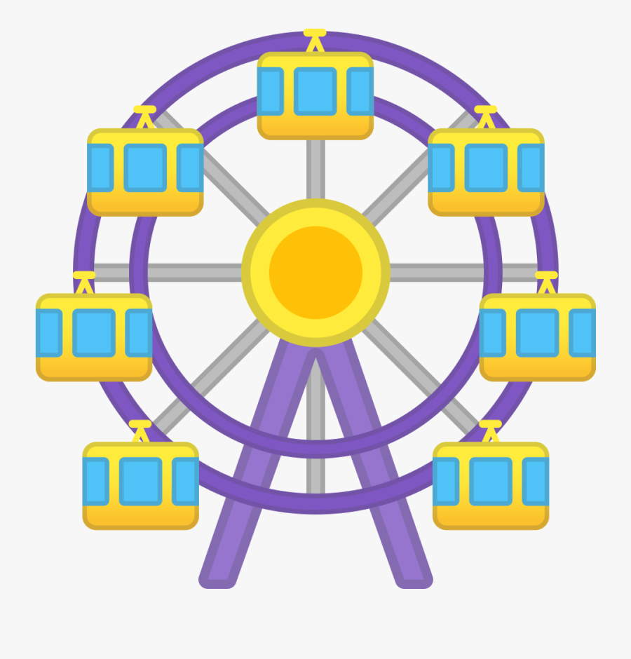 Transparent Delivery Truck Icon Png - Transparent Background Ferris Wheel Icon, Transparent Clipart