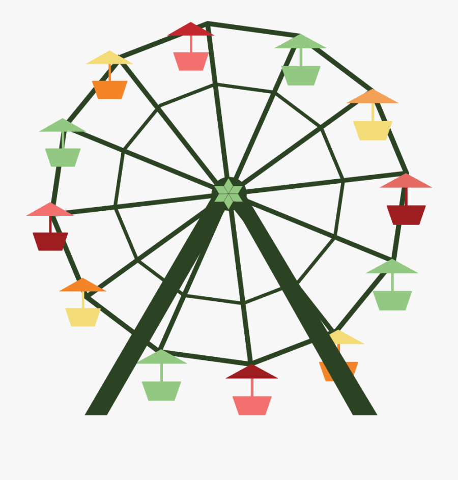 Attractions Bergen Julemarked The - Transparent Background Ferris Wheel Clipart, Transparent Clipart