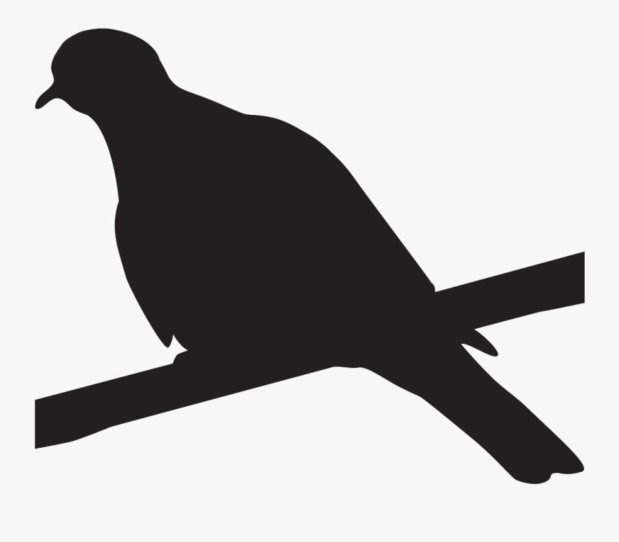 Birds Nest Clipart Doves - Mourning Dove Silhouette, Transparent Clipart
