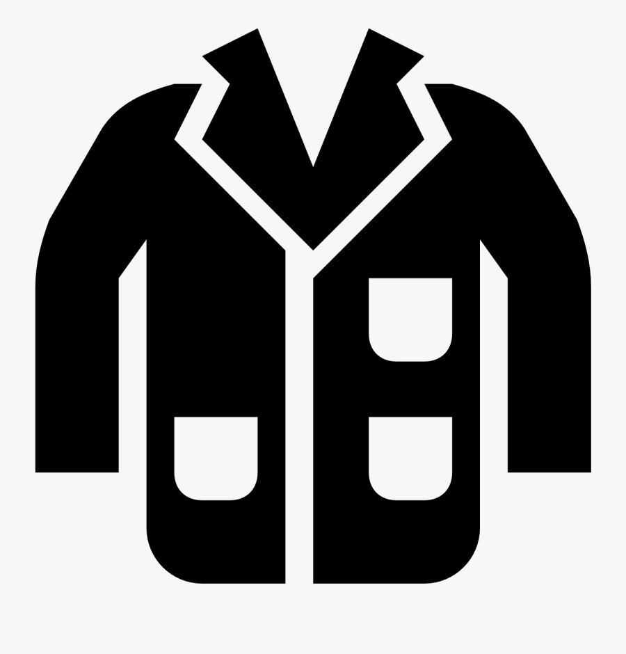 Lab Scientist Drawing Clamart - Coat Icon Png, Transparent Clipart