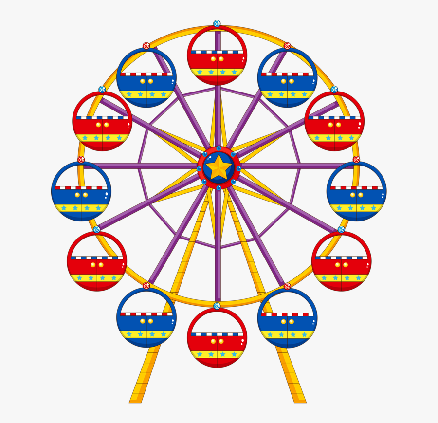 Ferris Wheel Carnival Clipart, Transparent Clipart