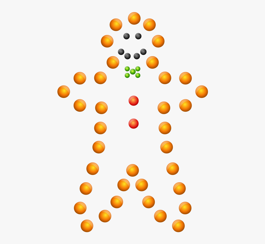 Gingerbread Man In Lights - Gingerbread Man, Transparent Clipart